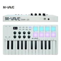 Teclado Controlador Mvave SMK25 Midi 25 Teclas, 8 Pads RGB, Bluetooth Teclado Controlador Mvave SMK25 Midi 25 Teclas, 8 Pads RGB, Bluetooth