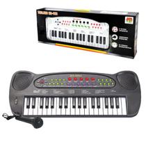 Teclado De Brinquedo Com Microfone Karaoke 8 Ritmos Musical DMT5386 Teclado De Brinquedo Com Microfone Karaoke 8 Ritmos Musical DMT5386