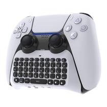 Teclado de controle sem fio para PS5/PS5 Pro, mini teclado portátil Bluetooth 3.0 com alto-falante embutido e conector de áudio de 3,5 mm para Playstation 5/Playstation 5 Pro, placa de bate-papo por voz para mensagens e jogos e bate-papo ao vivo Teclado de controle sem fio para PS5/PS5 Pro, mini teclado portátil Bluetooth 3.0 com alto-falante embutido e conector de áudio de 3,5 mm para Playstation 5/Playstation 5 Pro, placa de bate-papo por voz para mensagens e jogos e bate-papo ao vivo