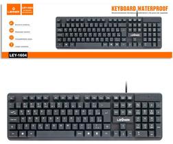 Teclado de escritório para Home Office e uso geral com cabo USB Padrão Brasilei Notebook Pc - LEHMOX
