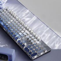 Teclado de máquina de escrever sem fio SEUNKWANG EWEADN com interruptor azul Teclado de máquina de escrever sem fio SEUNKWANG EWEADN com interruptor azul