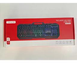 Teclado de Membrana RGB com Fio Tomate MTE-G107A - 107 Teclas, Iluminação LED RGB Personalizável Teclado de Membrana RGB com Fio Tomate MTE-G107A - 107 Teclas, Iluminação LED RGB Personalizável