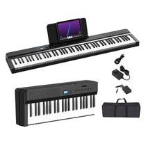 Teclado de piano dobrável OYAYO atualizado de 88 teclas com MIDI e Bluetooth
