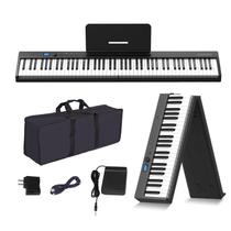 Teclado de Piano KONIX 88 Teclas Dobrável com Bluetooth - Inclui Bolsa