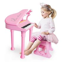 Teclado de piano Toy Love&Mini 31 teclas com microfone e banco Teclado de piano Toy Love&Mini 31 teclas com microfone e banco