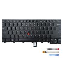 Teclado de substituição para laptop Lenovo ThinkPad T440 T440p T440s T450S T460 l440 L450 L470 T450 T431s Layout QWERTY dos EUA com luz de fundo, Trackpoint Teclado de substituição para laptop Lenovo ThinkPad T440 T440p T440s T450S T460 l440 L450 L470 T450 T431s Layout QWERTY dos EUA com luz de fundo, Trackpoint