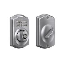 Teclado Deadbolt Schlage BE365 CAM 626 Camelot Satin Chrome Teclado Deadbolt Schlage BE365 CAM 626 Camelot Satin Chrome