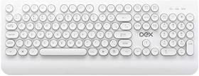 TECLADO DESKTOP USB TECLAS REDONDAS OFFICE BALL Branco