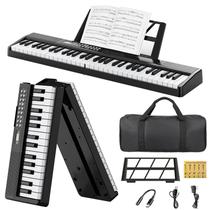 Teclado Digital Dobrável Buinblu com 61 Teclas Portátil Teclado Digital Dobrável Buinblu com 61 Teclas Portátil