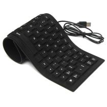 Teclado dobravel emborrachado resistente agua usb xz - xz-105 - DURAWELL Teclado dobravel emborrachado resistente agua usb xz - xz-105 - DURAWELL