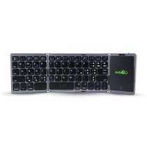 Teclado Dobrável sem Fio com Touchpad Imenso Recarregável
