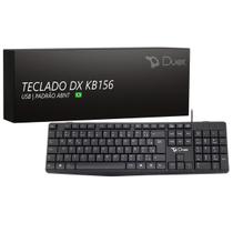 Teclado Duex, Usb, Abnt2, Preto - Dxkb156 Teclado Duex, Usb, Abnt2, Preto - Dxkb156