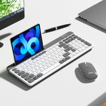 Teclado e mouse bluetooth 5.2 e receptor usb-2.4g if-306
