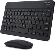 Teclado E Mouse Bluetooth Compatível com Tablet Galaxy Tab A7 T500