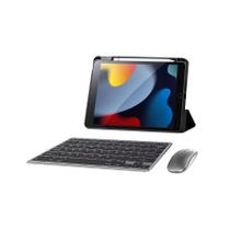 Teclado E Mouse Bluetooth Recarregável Compatível Com iPad 9ª Geração A2602