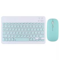 Teclado E Mouse Bluetooth Recarregável Para Tablet Galaxy S8