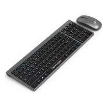 Teclado E Mouse Bluetooth Sem Fio 2.4g Recarregável Bk-8078