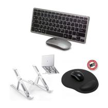 Teclado E Mouse Bluetooth+ Sup +mouse Pad P/ Notebook Teclado E Mouse Bluetooth+ Sup +mouse Pad P/ Notebook