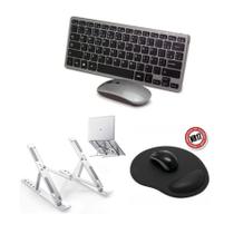Teclado E Mouse Bluetooth+ Sup +mouse Pad P/ Notebook Teclado E Mouse Bluetooth+ Sup +mouse Pad P/ Notebook