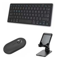 Teclado E Mouse Bluetooth + Sup Para Tablet Amazon Fire Hd10
