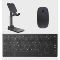 Teclado e Mouse Bluetooth, Suporte Compatível Tablet Galaxy Tab Samsung A9 A9 S10 S9 S9 FE S10 FE Lenovo Tab A T290 Pad 5 Pro