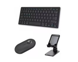 Teclado E Mouse Bluetooth + Suporte P/ Tablet Positivo T2040