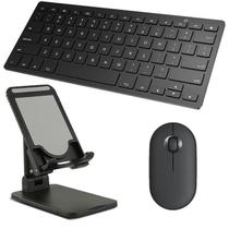 Teclado E Mouse Bluetooth, Suporte Para Galaxy Tab A T510/T515 10.1 Preto Homologação: 136132205567