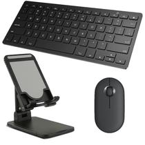 Teclado e Mouse Bluetooth, Suporte para Galaxy Tab E 9.6" T560/T561 Preto Teclado e Mouse Bluetooth, Suporte para Galaxy Tab E 9.6" T560/T561 Preto