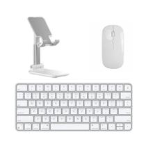 Teclado E Mouse Bluetooth, Suporte Para Mac Mini M1 - Branco