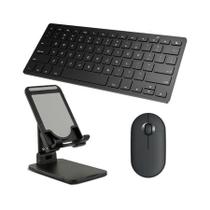 Teclado e Mouse Bluetooth, Suporte para tablet Mini 6 - Preto