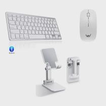 Teclado e Mouse Bluetooth, Suporte paraTablet Galaxy Tab Samsung A9+ A9 S10 S9 S9 FE S10 FE Lenovo Tab A T290 Pad 5 Pro