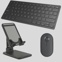 Teclado e Mouse Bluetooth, Suporte paraTablet Galaxy Tab Samsung A9+ A9 S10 S9 S9 FE S10 FE Lenovo Tab A T290 Pad 5 Pro