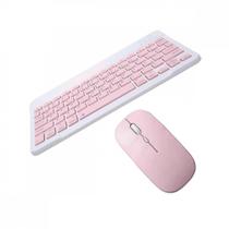 Teclado e Mouse COLOR Sem Fio Ultra Fino Portátil Bluetooth GoldenUltra JP-MKL