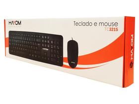 Teclado E Mouse Com Fio Desktop Hayom Tc3215 Abnt2