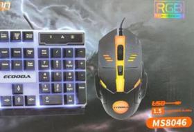 Teclado e Mouse com fio Gamer RGB MS-8046 - Ecooda