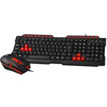 Teclado e Mouse Com Fio GK20BK Vermelho e Preto C3TECH Teclado e Mouse Com Fio GK20BK Vermelho e Preto C3TECH
