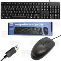 teclado e mouse com fio spt6254 - philips