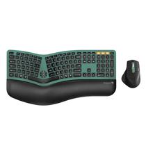 Teclado e mouse Combo ProtoArc EKM01 Plus Ergonômico Verde