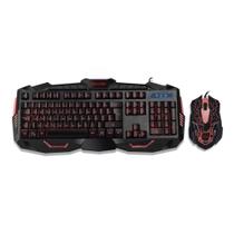 Teclado e Mouse Gamer Com Hotkeys Multimidia LED Azul Multilaser - TC195