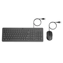 Teclado e mouse hp 150 preto 240j7aaac4