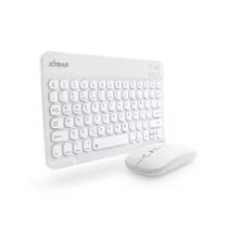 Teclado e mouse kit bluetooth sem fio ultra fino hk8880 branco xtrad Teclado e mouse kit bluetooth sem fio ultra fino hk8880 branco xtrad