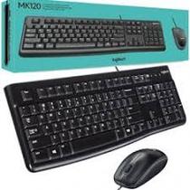 Teclado E Mouse Logitech MK120, Resistente À Água, 1000DPI, Preto, ABNT2 - 920-004429