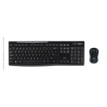 Teclado e Mouse Logitech MK270, Sem Fio, ABNT2, Multimídia, Preto - 920-004433