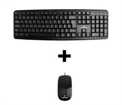 Teclado e Mouse Óptico Usb Com Fio Lehmox KIT Teclado e Mouse Óptico Usb Com Fio Lehmox KIT