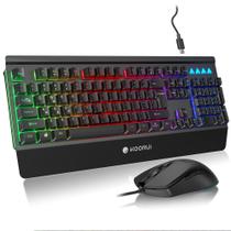 Teclado e mouse para jogos KOORUI Membrane Wired Black