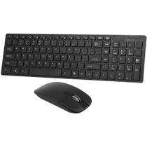 Teclado e mouse preto