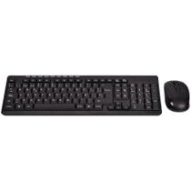 Teclado e Mouse s/fio Sate AK-751G Portugue Preto