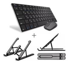 Teclado E Mouse S/ Fio + Suporte P/ Notebook Book Core I5 Teclado E Mouse S/ Fio + Suporte P/ Notebook Book Core I5