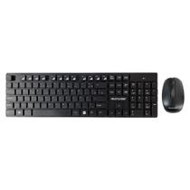 Teclado e Mouse Sem Fio 2.4 GHZ Teclas Flutuantes USB TC251 Cor:Preto