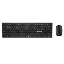 Teclado e mouse sem fio 2.4 USB preto teclas flutuantes TC251 Multilaser